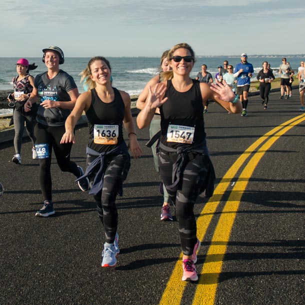 From 13.1 to 26.2 miles, both the Amica Newport Marathon courses are USATF-certified and feature stunning views and a beachside finish.