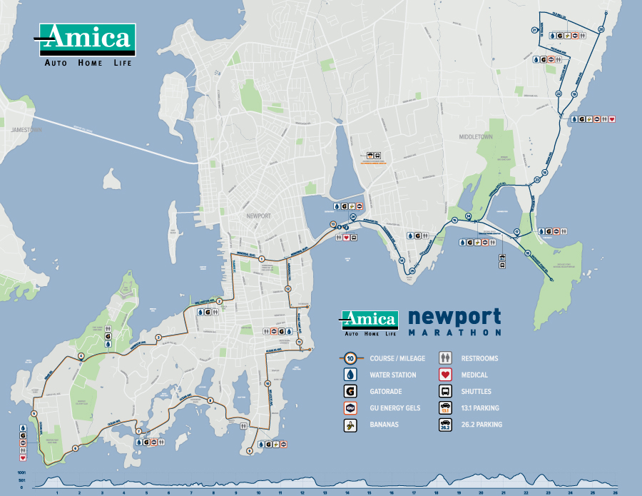 Course Amica Newport Marathon